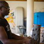 Lawson Oyekan working in Vosges, France 2016